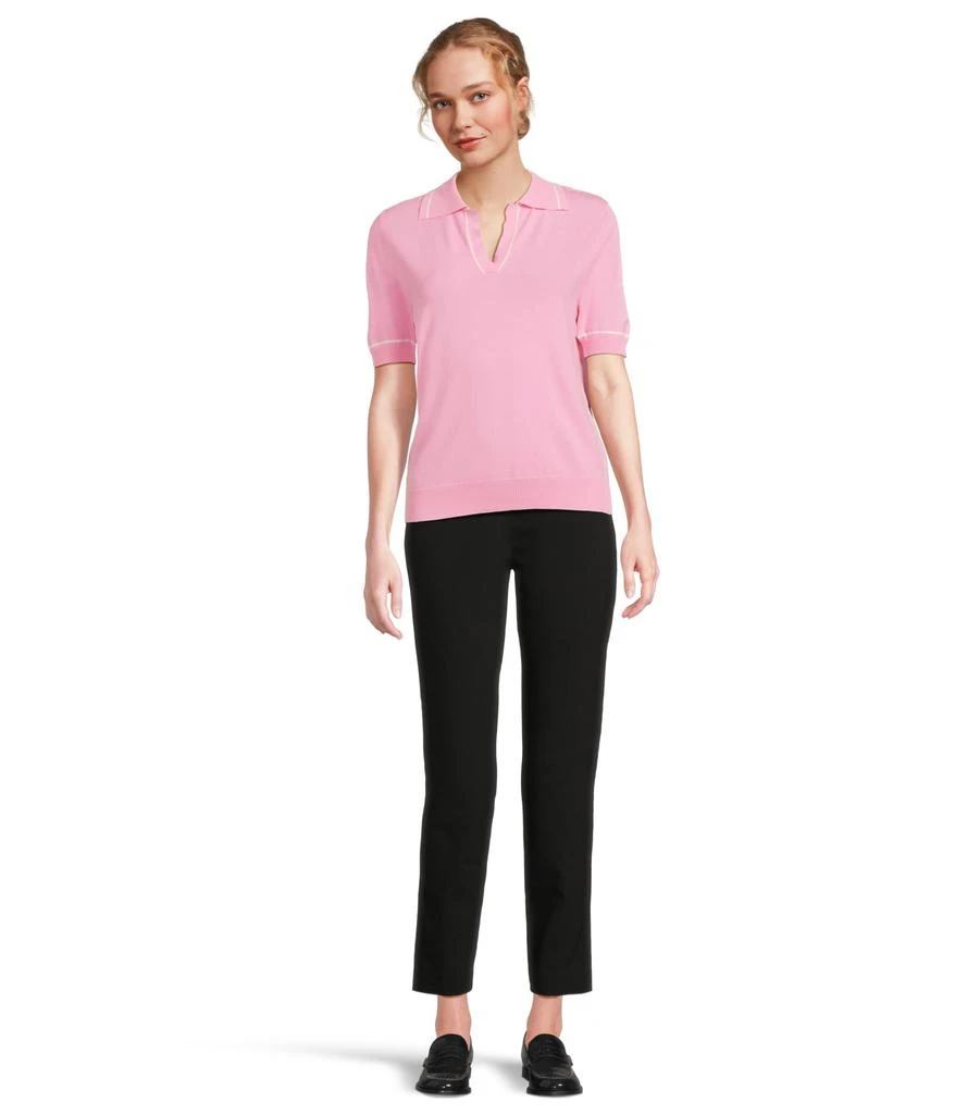 Elliott Lauren Control Stretch Pull-On Ankle Pants with Back Slit detail 5