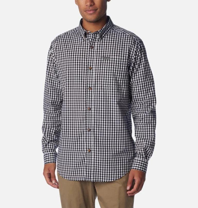columbia dress shirts Men's PFG Tamiami II Short Sleeve Sun Protection Fishing Shirt Experience ultimate comfort and protection with the Mens Bahama II Shirt in Fossil Mens Columbia Shucking Shirt