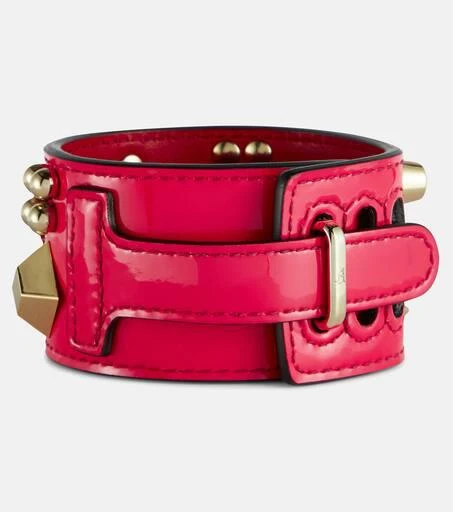Christian Louboutin Carasky embellished patent leather bracelet 2
