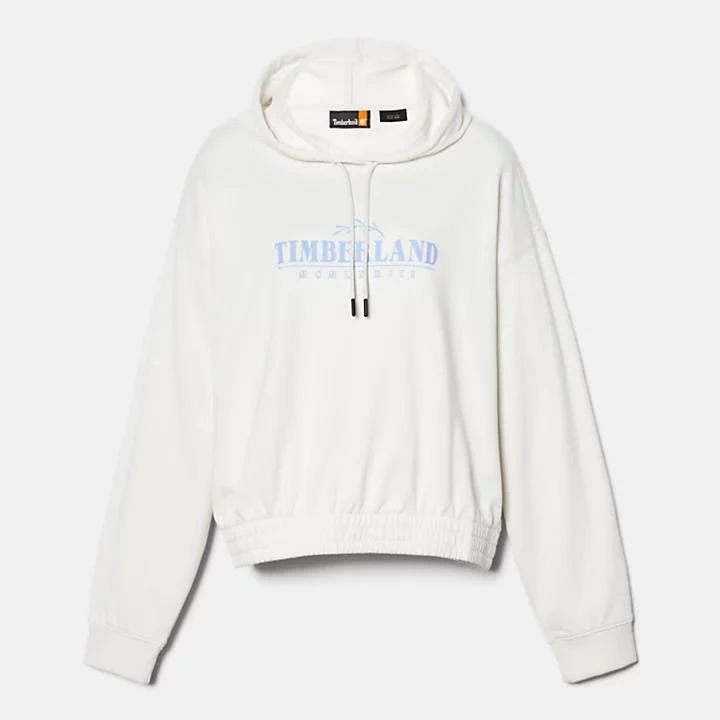 Timberland Season Logo Hoodie for Women in White 8