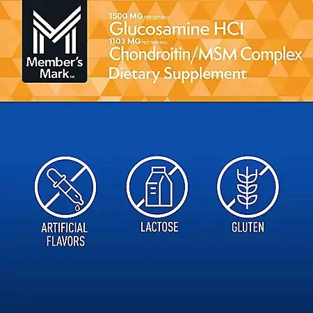 Member's Mark Member’s Mark Glucosamine HCl and Chondroitin/MSM Complex Tablets, 220 ct. 6