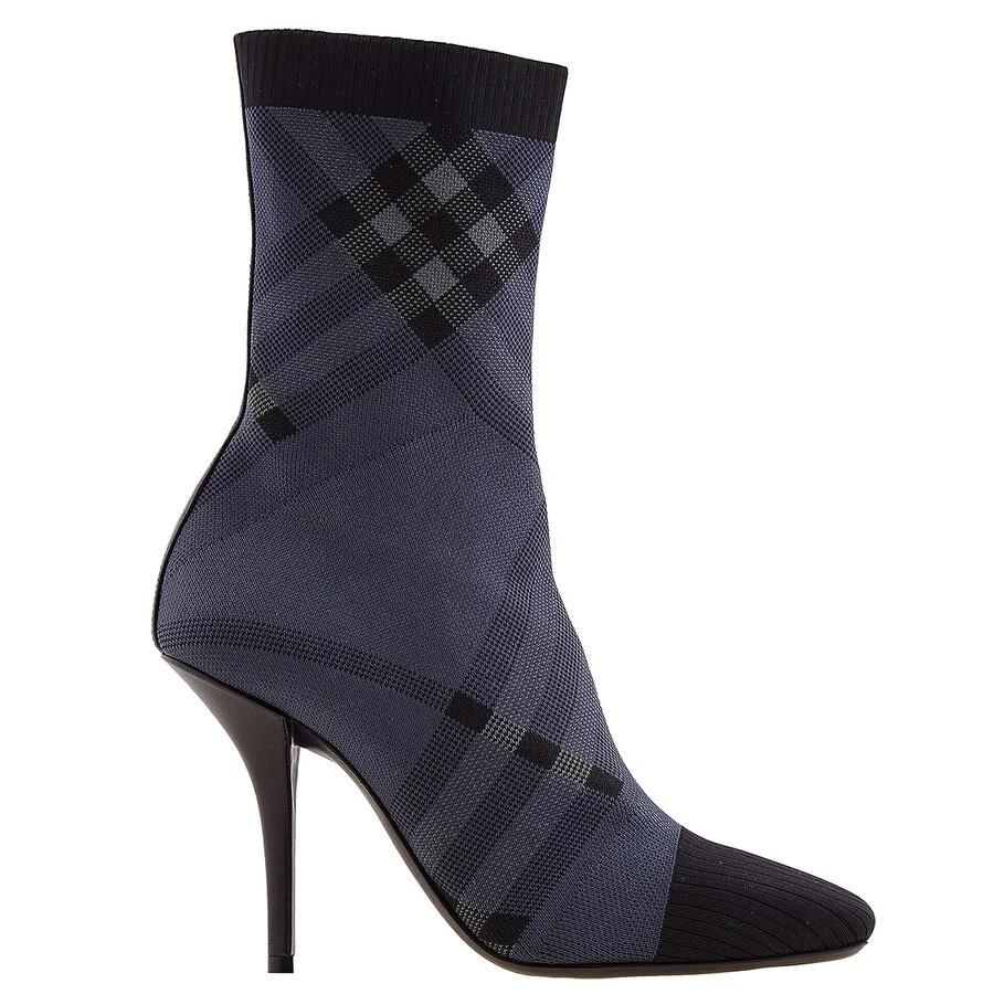 Burberry Burberry Dolman Check-Pattern Sock Ankle Boots, Brand Size 38 (US Size 8) 1