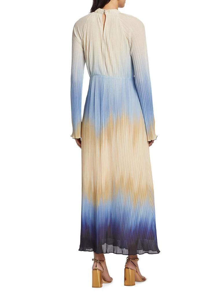 knee length dresses for ladies CALINA LINEN MIDI DRESS, CONCH SHELL PINK FLAMINGLE GARDEN