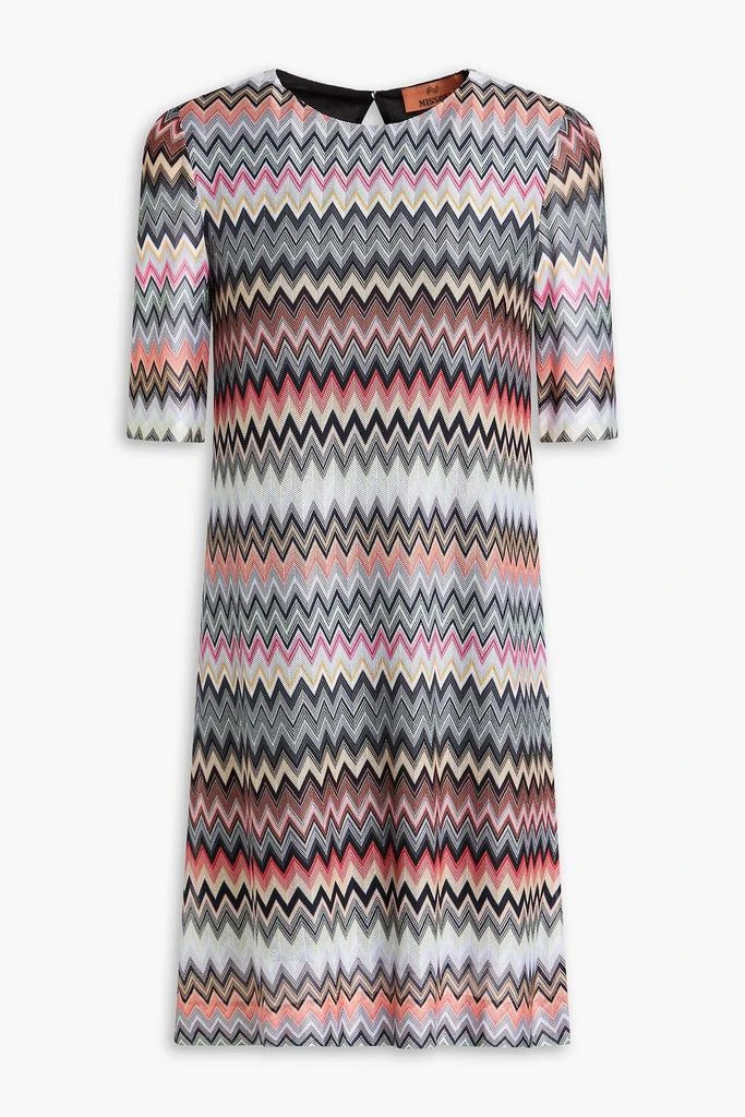 Shop Crochet-knit cotton-blend mini dress on Sale at BeyondStyle