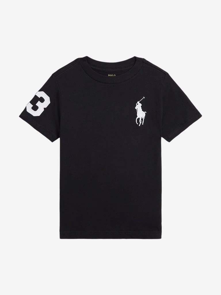 Ralph Lauren Kids Boys Logo T-Shirt in Black 1