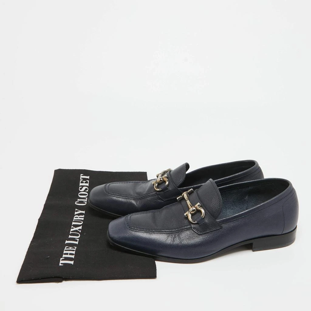 Salvatore Ferragamo Salvatore Ferragamo Navy Blue Leather Loafers Size 41 9