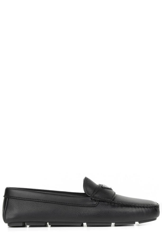 Prada Prada Logo Plaque Slip-On Loafers 1