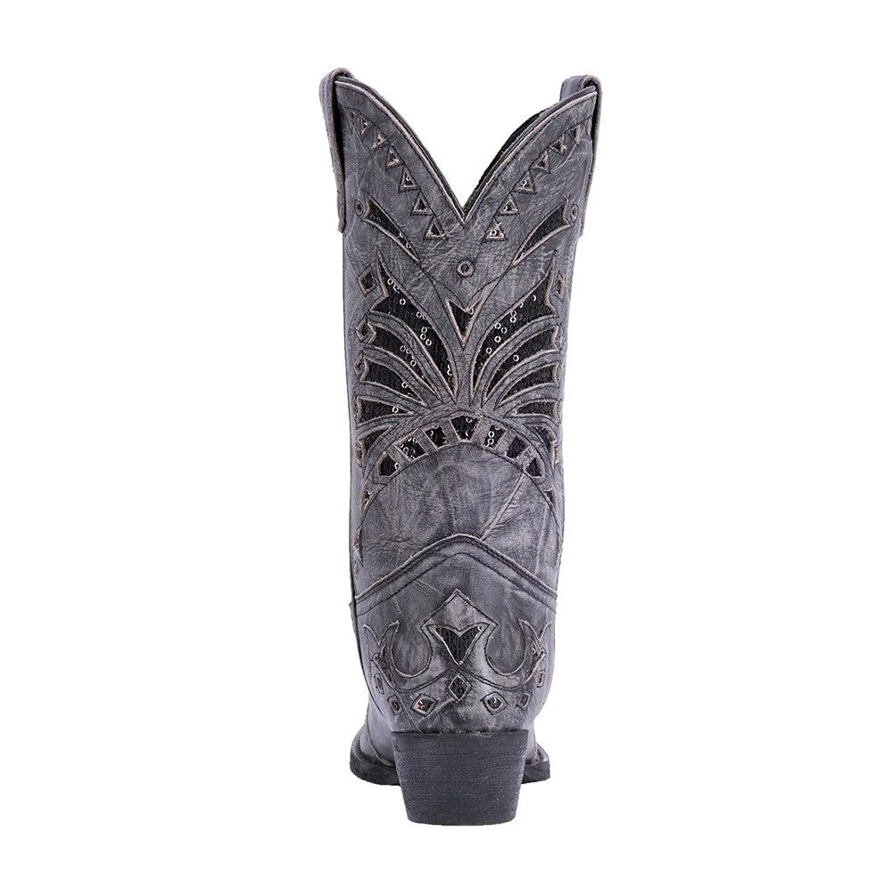 Laredo Stevie Tooled-Inlay Snip Toe Cowboy Boots 3