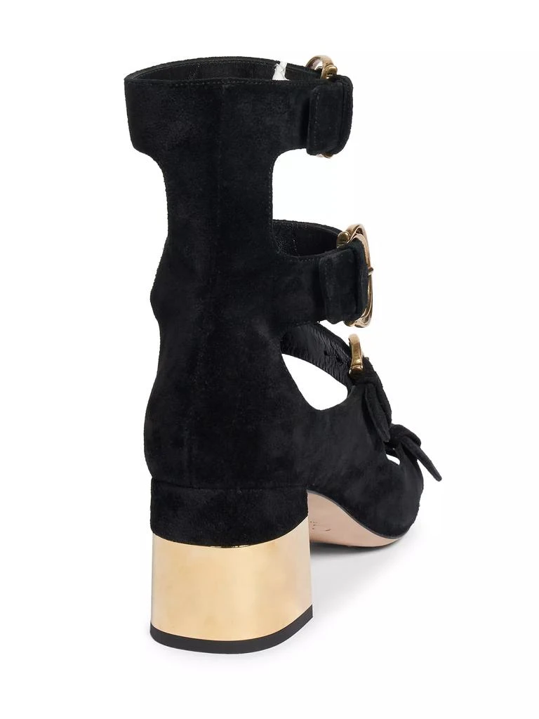 Chloé Alize Suede Buckle Sandals 3