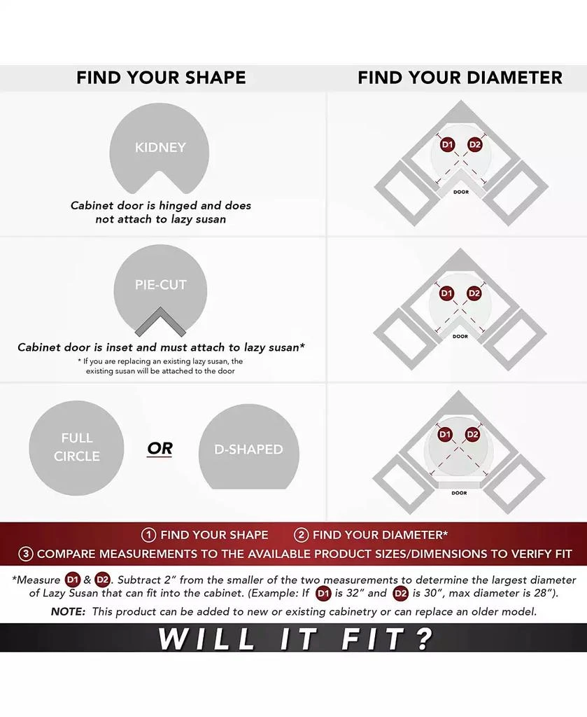 Rev-A-Shelf 18

 Kidney Lazy Susan Corner Wall Cabinet 2-Shelf, 6472-18-11-52 6