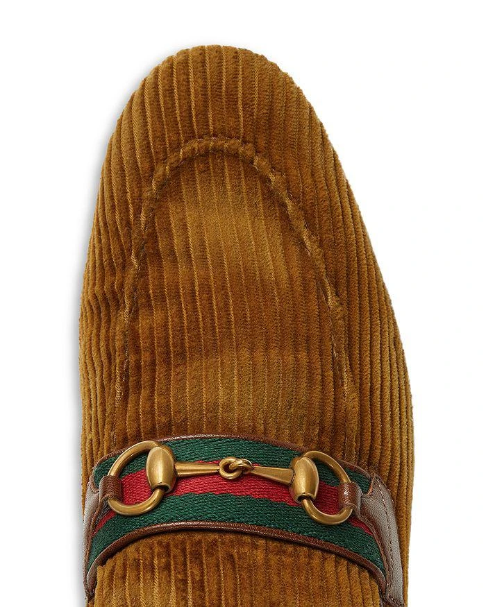 Gucci Men's Corduroy Horsebit Loafers 5