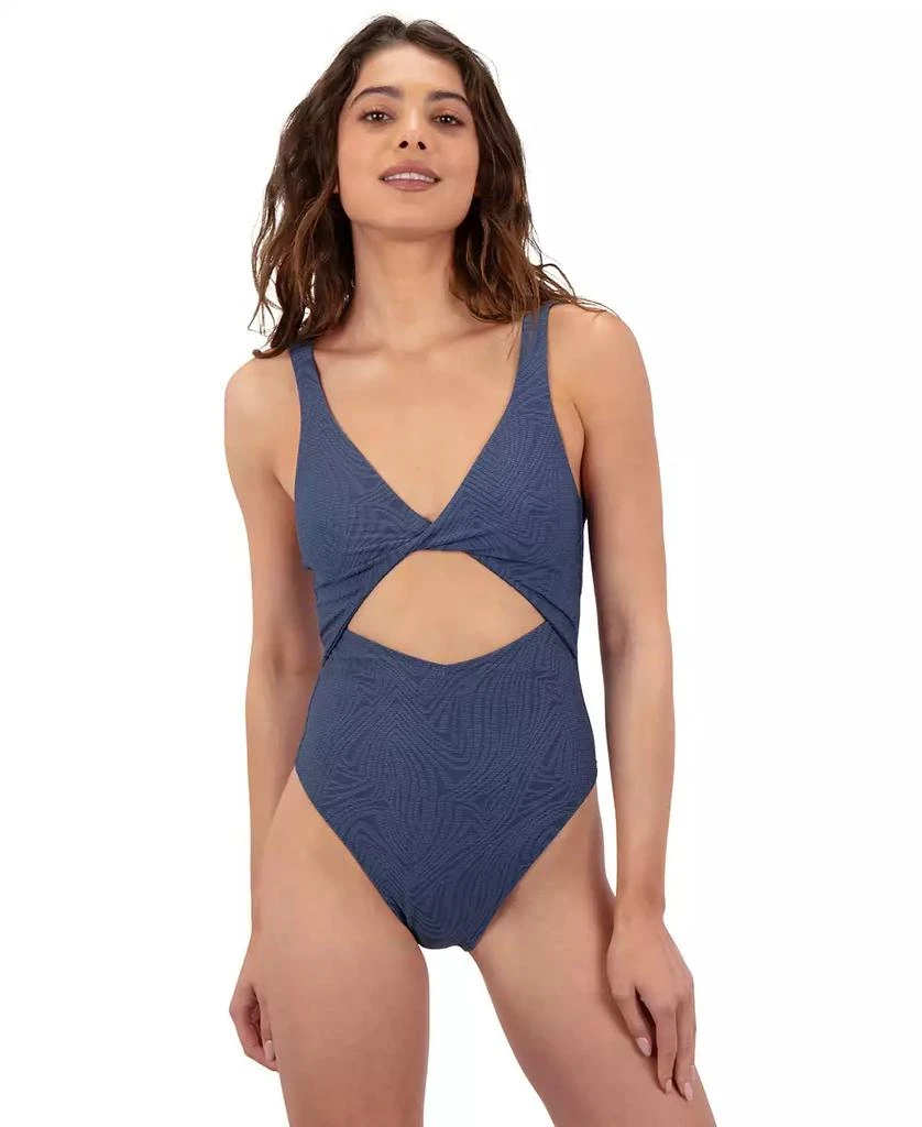 Hurley Juniors
 Wave Jacquard Twist-Front Cheeky One Piece Swimsuit