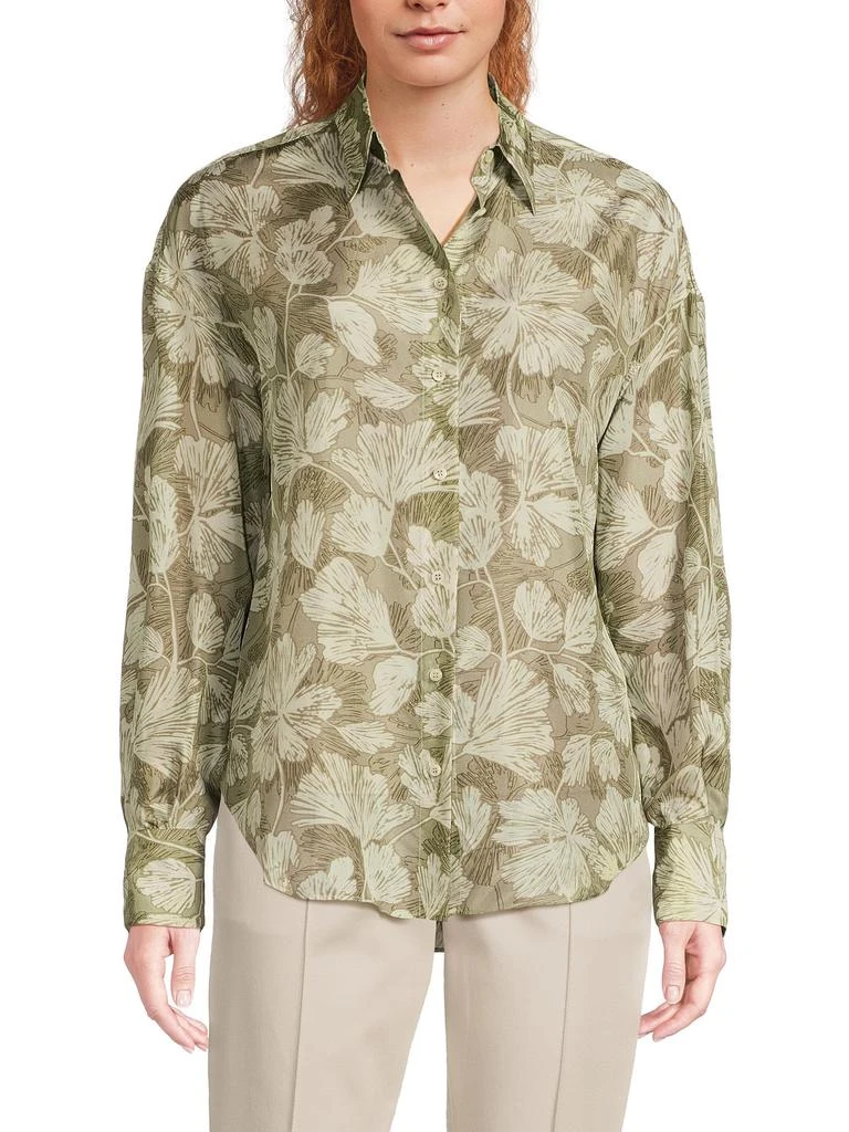 Brunello Cucinelli Floral Silk Shirt 1