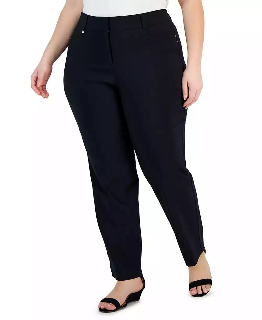 JM Collection Plus and Petite Plus Size Curvy Pants, Exclusively at Macy's 1