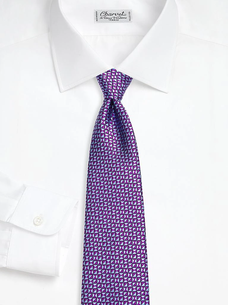 Charvet Inverted Diamond Jacquard Silk Tie 2