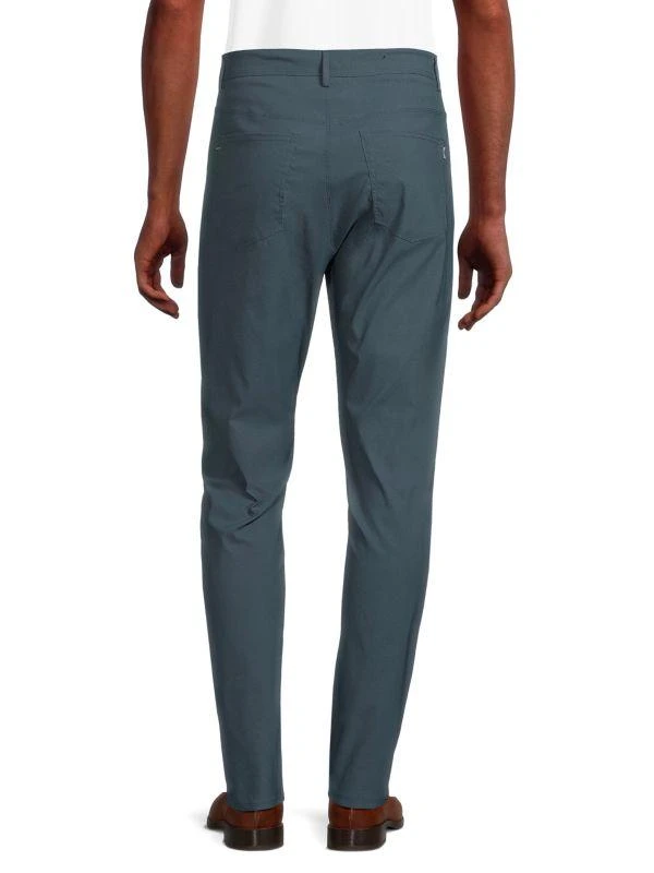Kenneth Cole Slim Fit Solid Flat Front Pants 2