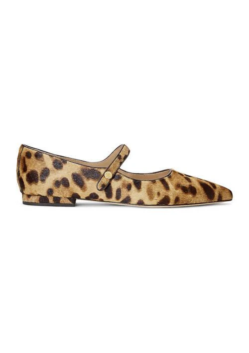 Ralph Lauren Londyn Leopard Print Haircalf Mary Jane Flats 2
