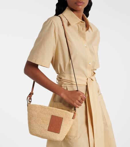 LOEWE × Paula's Ibiza☆ショルダーかごバッグ ナチュラル/タン LOEWE × Paula's Ibiza☆スモール かごバッグ ナチュラル/タン