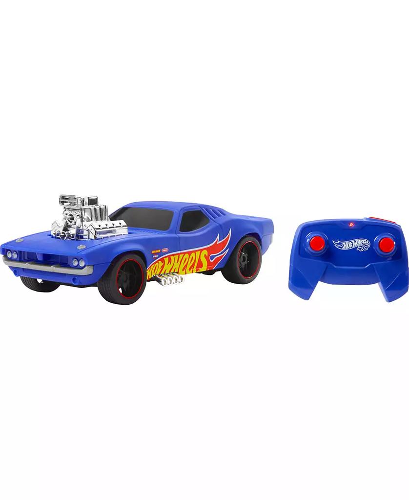 Hot Wheels 1:16 Scale RC Rodger Dodger USB-Rechargeable Toy Car, Battery-Operated Remote Control