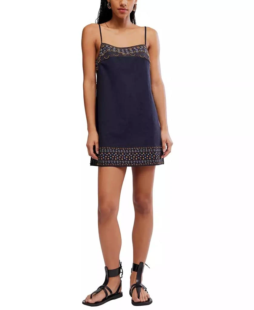 Free People Free People sandy shores babydoll mini dress in ivory - Dresses  & Skirts - Free Shipping - BeyondStyle