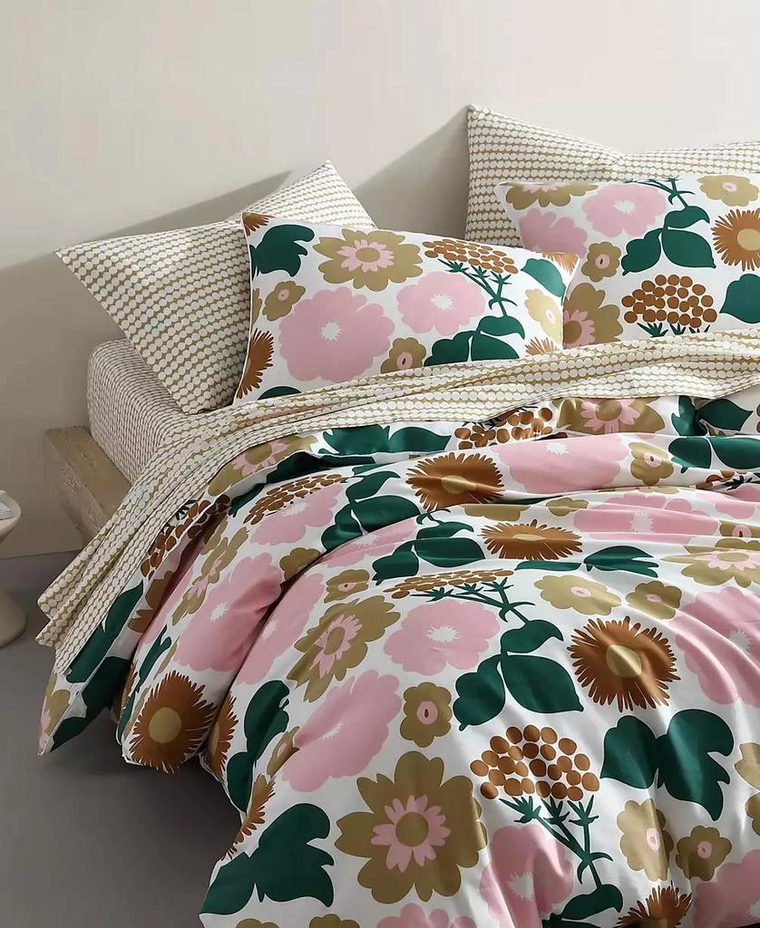 marimekko CLOSEOUT! Pieni Kukkatori Cotton 3 Piece Duvet Cover Set 2