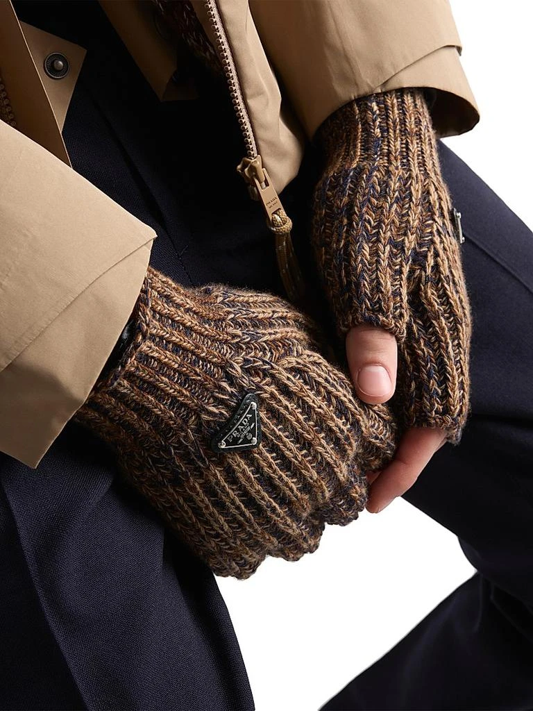 Prada Wool and Cashmere Gloves 2