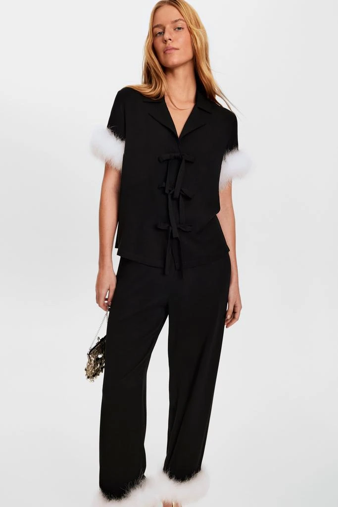 Ponyo Pajama Set with Detachable Feathers in Black – On Sale Now