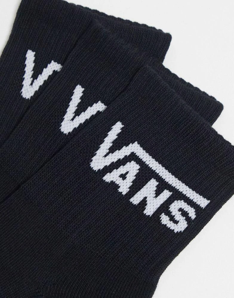 Vans Vans 3 pack classic half crew socks in black 2