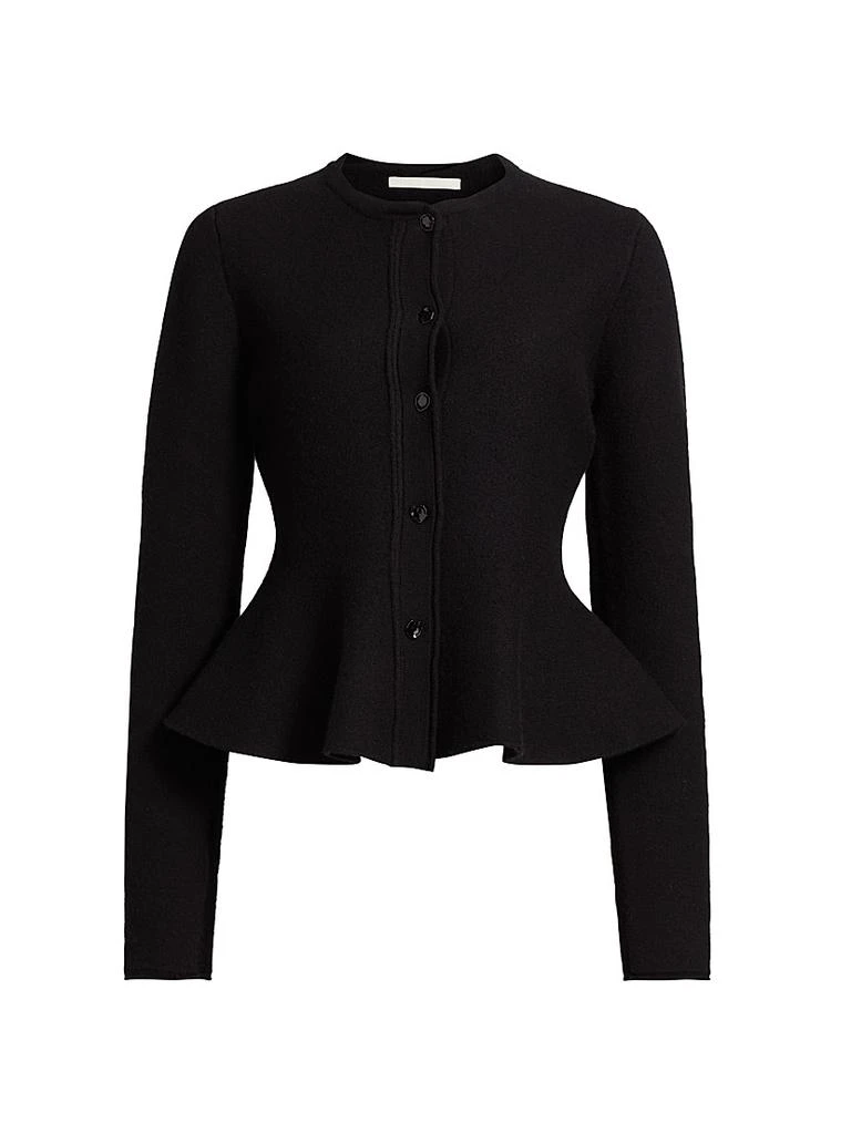 Jason Wu Boiled Wool Peplum Cardigan 1