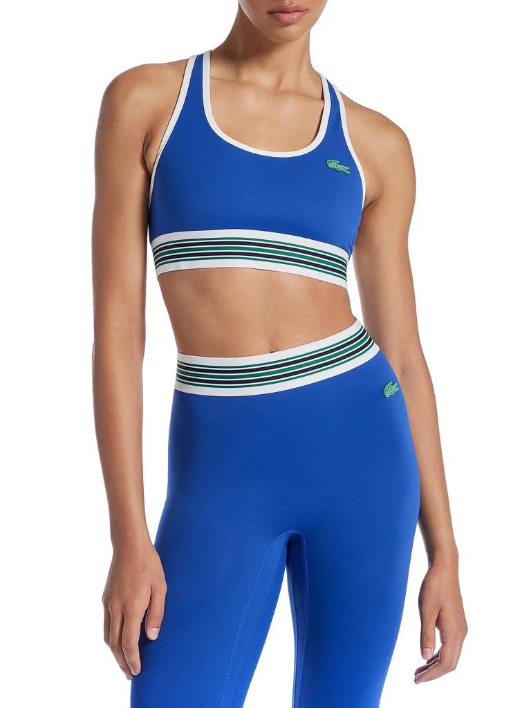 Lacoste Lacoste X Bandier All Motion Colorblocked Sports Bra new arrivals