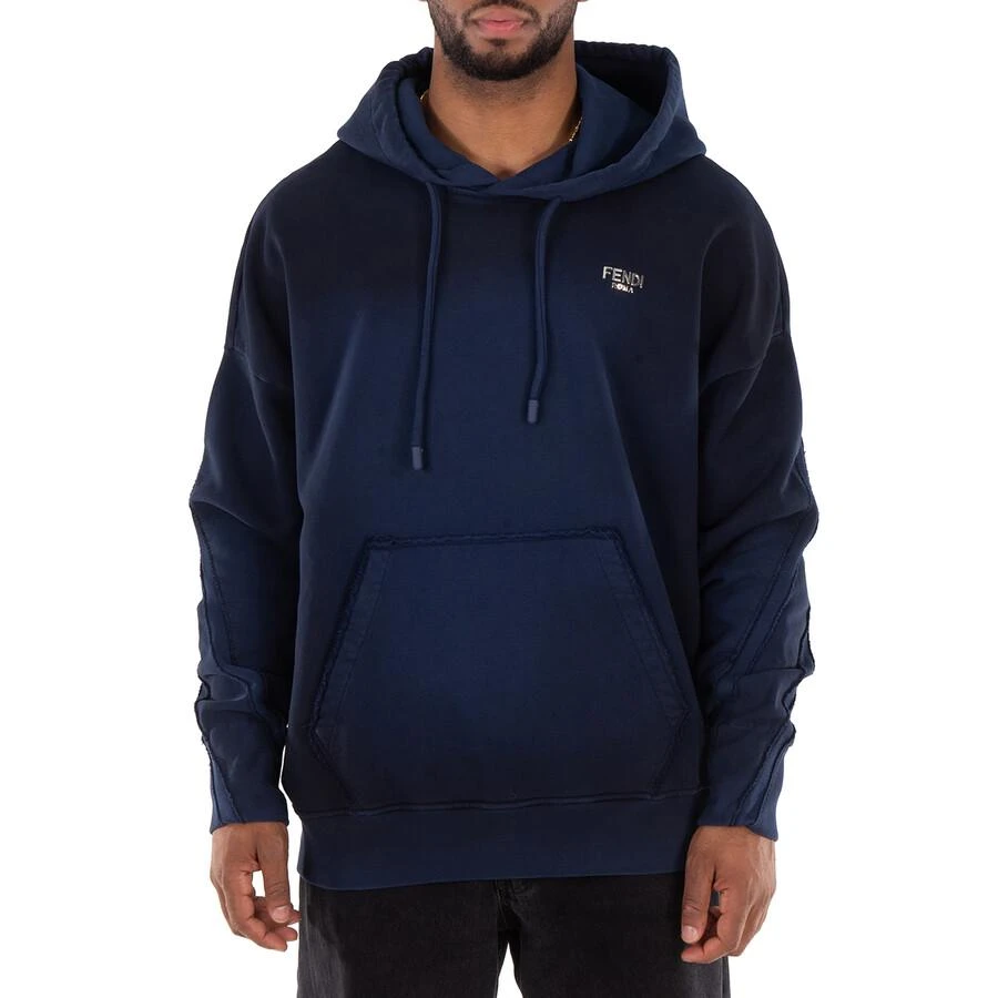 Fendi Drawstring Hooded Long Sleeve Sweater