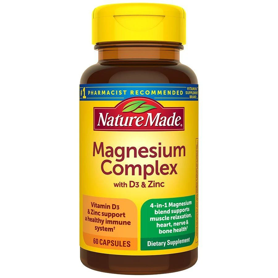 Nature Made Magnesium Complex with Vitamin D and Zinc Capsules 60 1