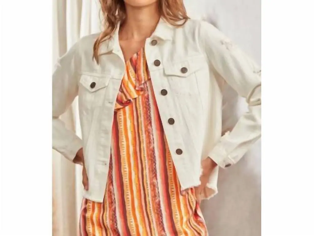 Savannah Jane Savannah Jane - Denim Embroidered Jacket