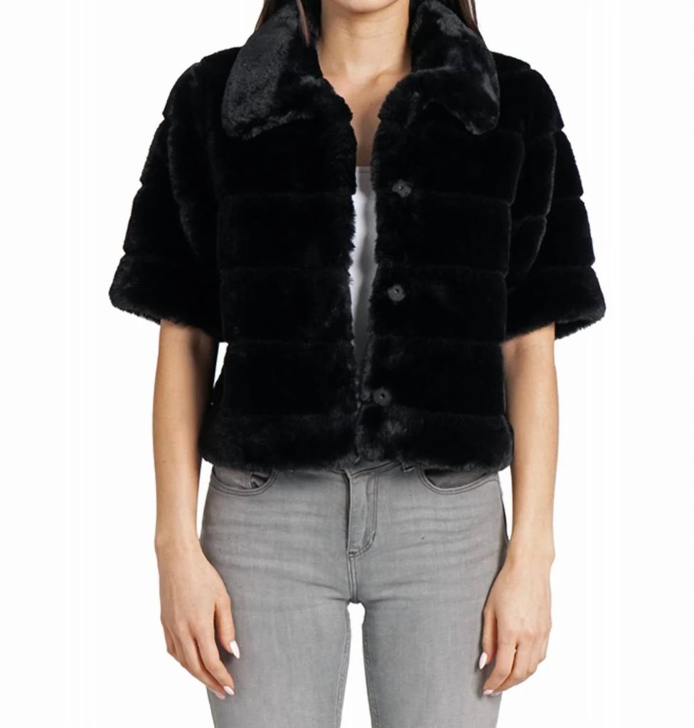 Love Token Love Token - Lester Faux Fur Shrug