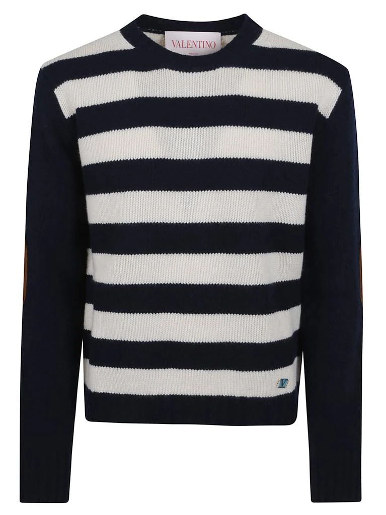 Valentino Maglia | Collection | Cashmere And Wool + Leather Patches 1