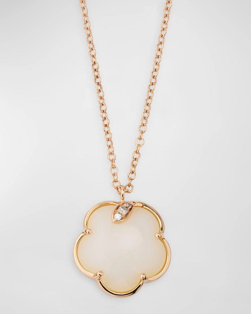 Pasquale Bruni Petit Joli 18K Rose Gold Pendant Necklace with Mother-of-Pearl and Diamonds 1