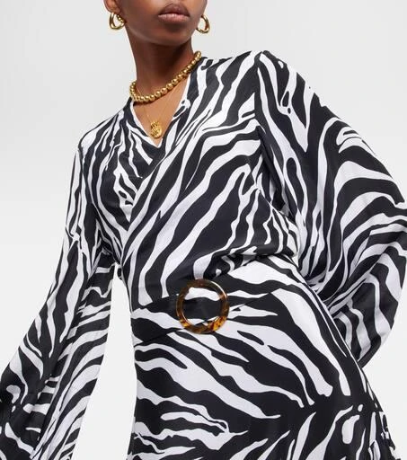 Alexandra Miro Tabitha zebra-print crop top 4