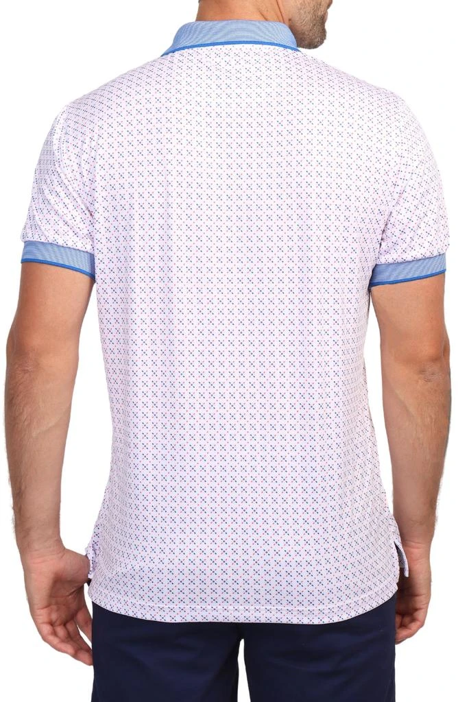 TailorByrd Geo Dot Print Performance Polo 2