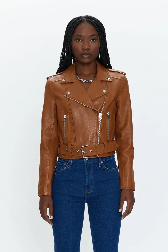 Pistola Denim Tracy Moto Jacket - Cognac 2