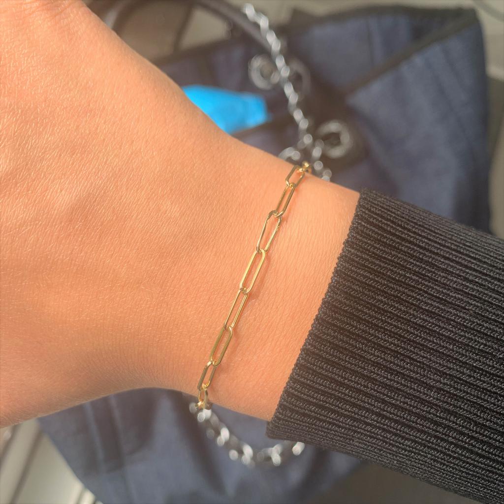Sabrina Designs 14k Gold Paperclip Link Bracelet