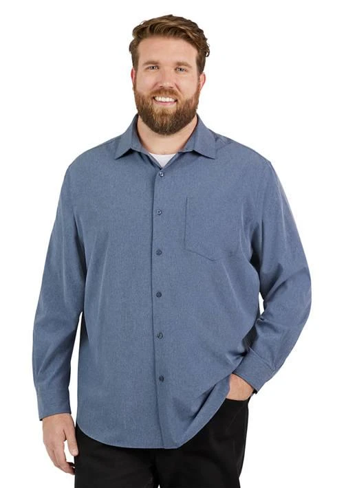CHAPS Big Tall Everyday Performance Solid Woven Shirt 1
