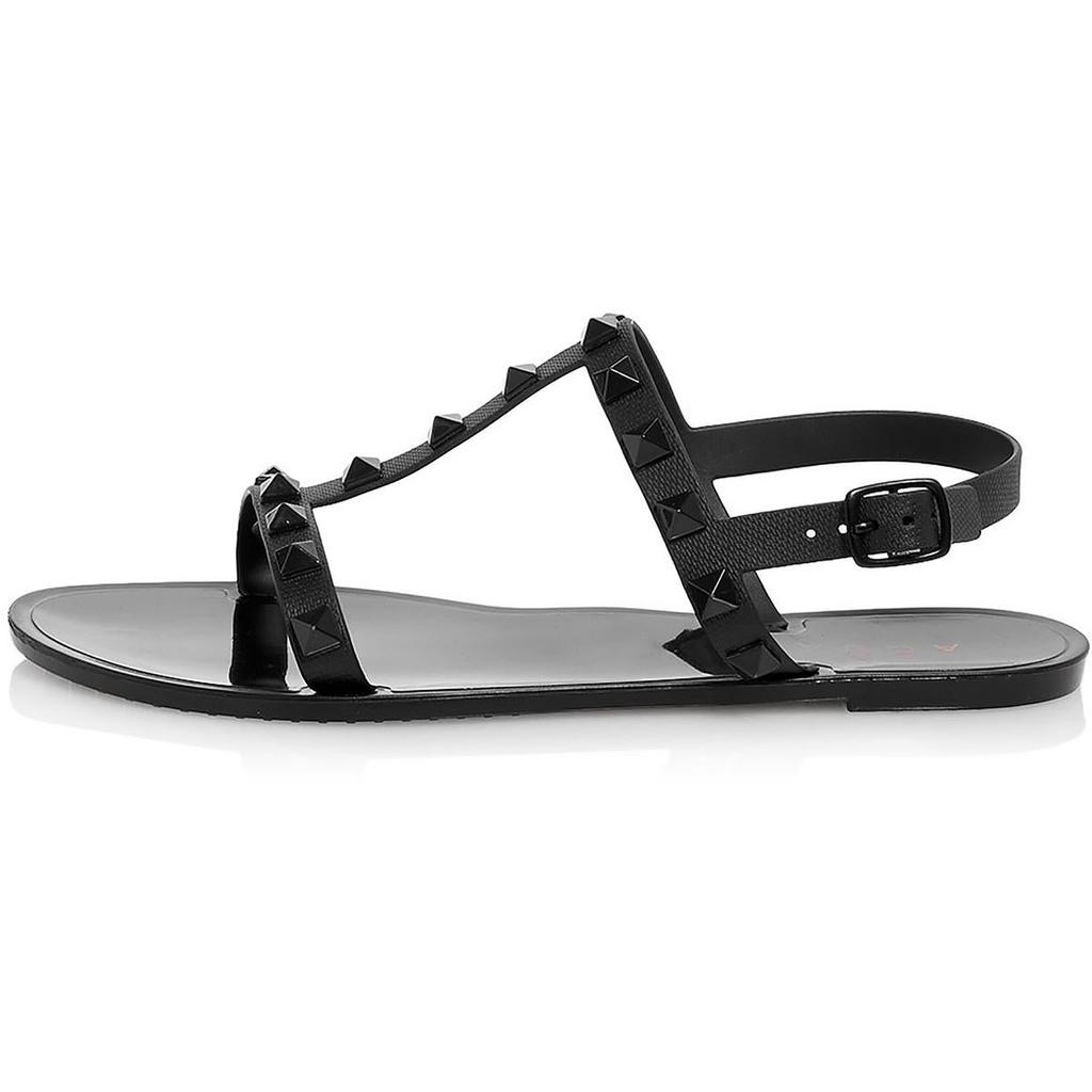 Aqua Flat Jelly Sandal II Womens Slingback Flat Jelly Sandals