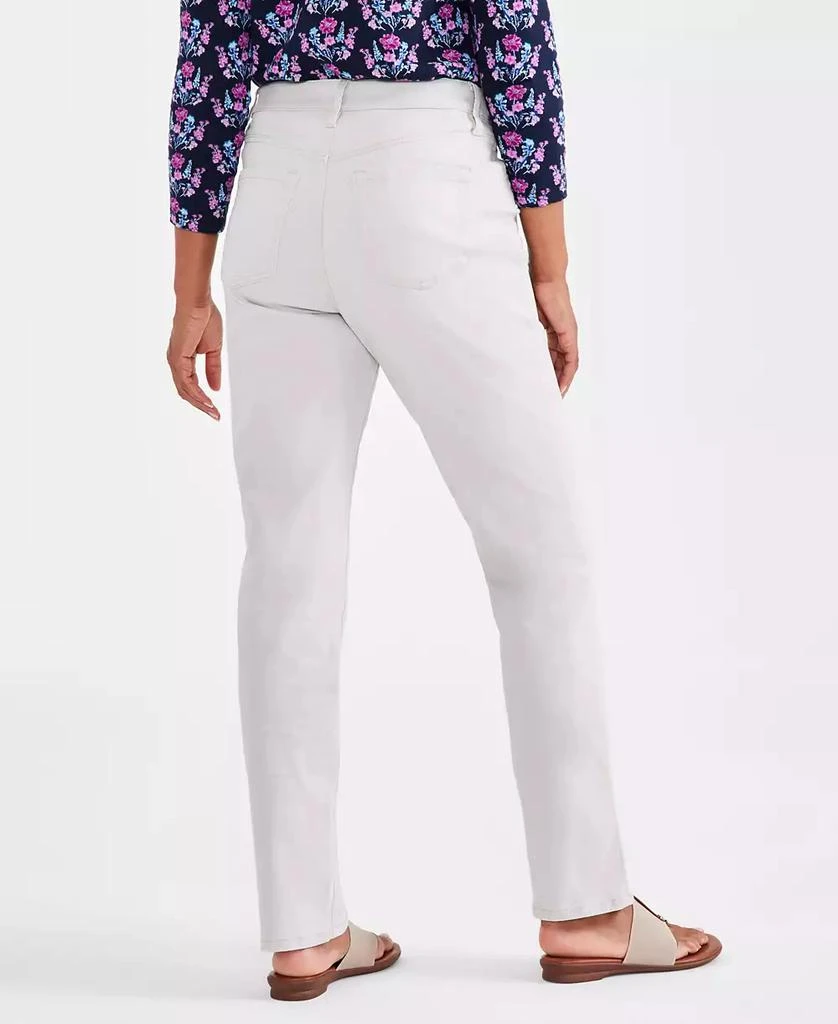 Style & Co Petite High Rise Natural Straight-Leg Jeans, Created for Macy's 4