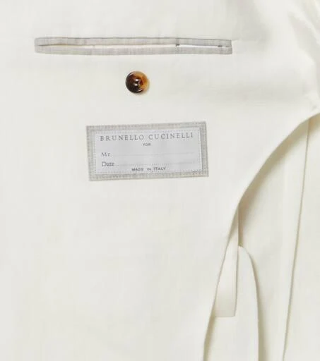 Brunello Cucinelli Single-breasted linen blazer 7