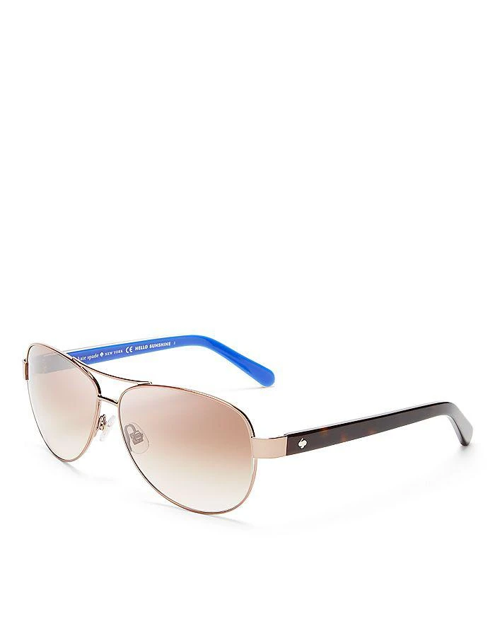 Kate Spade Dalia Aviator Sunglasses, 58mm 3