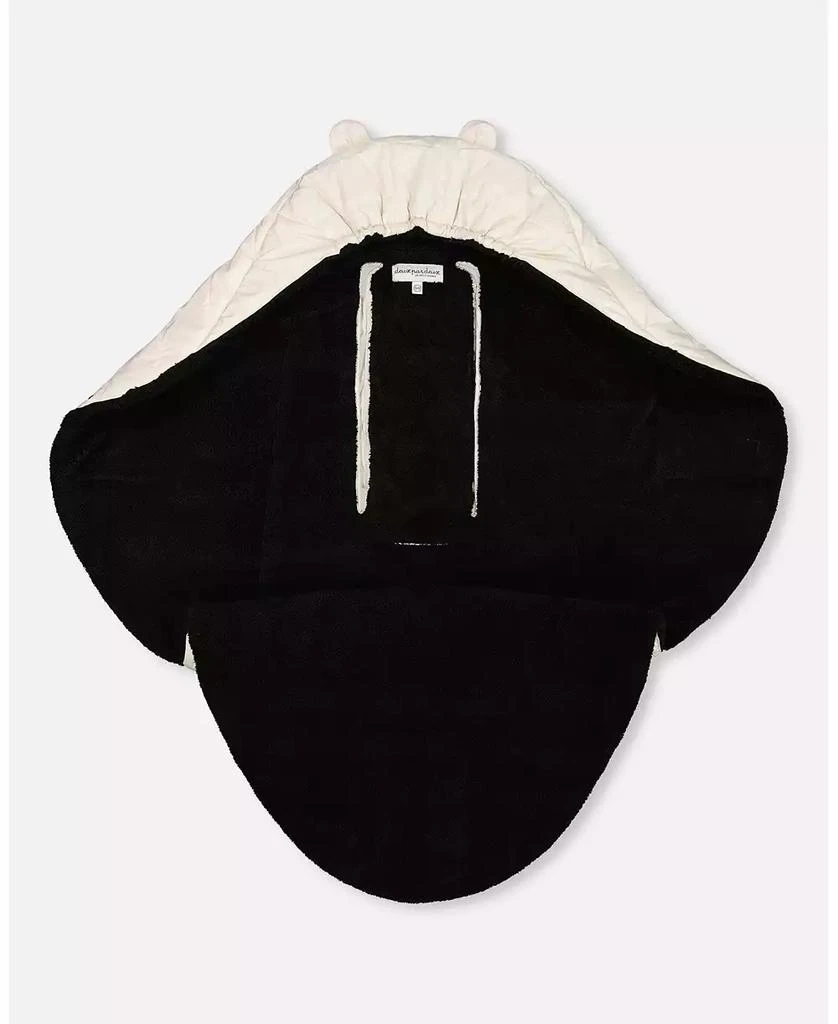 Deux par Deux Baby Baby Unisex Snuggly Wrap Silver White For Car Seat And Stroller 2