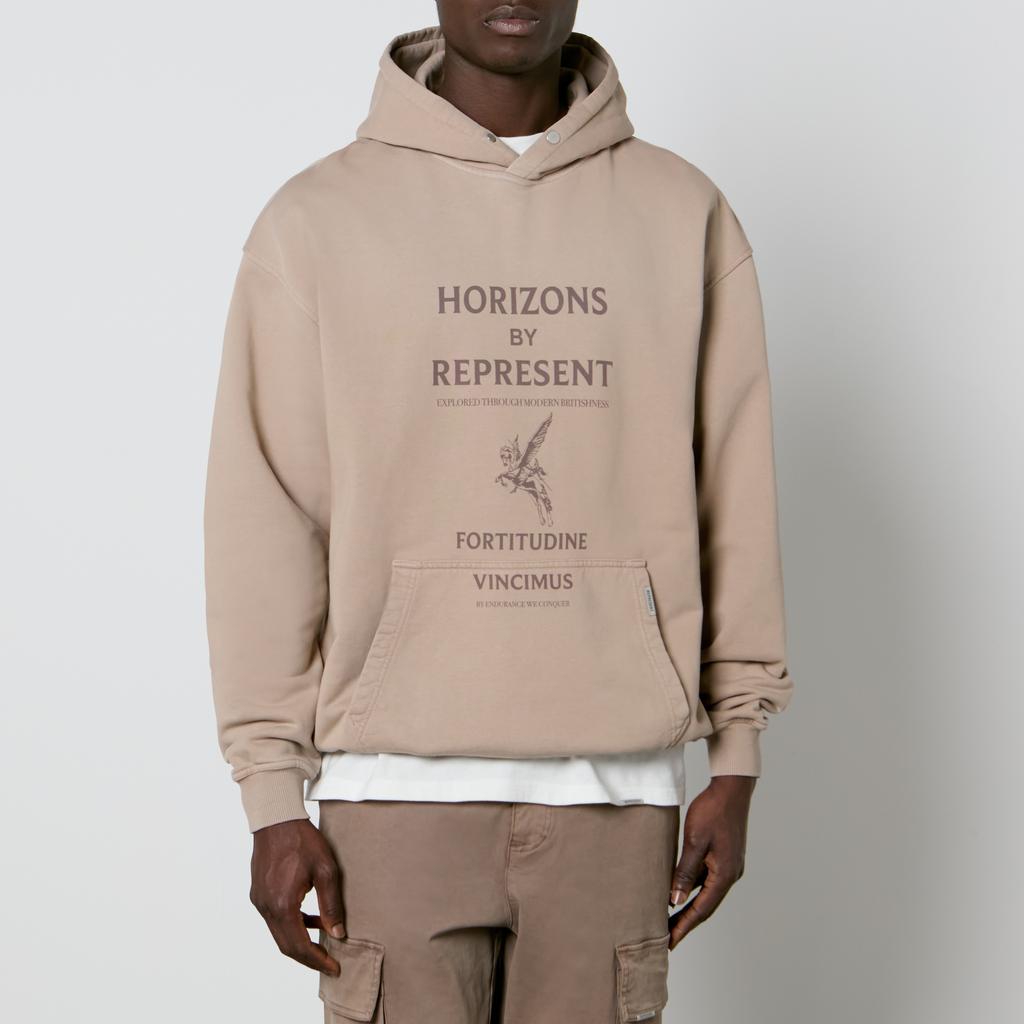 REPRESENT REPRESENT Horizons Graphic Cotton-Jersey Hoodie