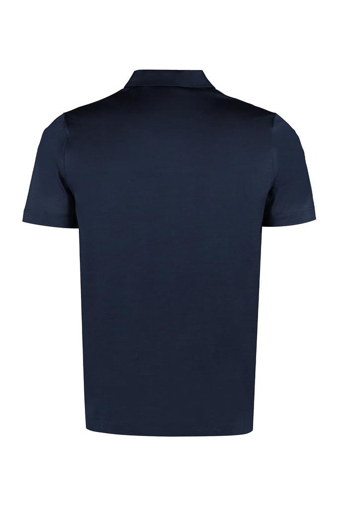 CANALI SHORT SLEEVE COTTON POLO SHIRT