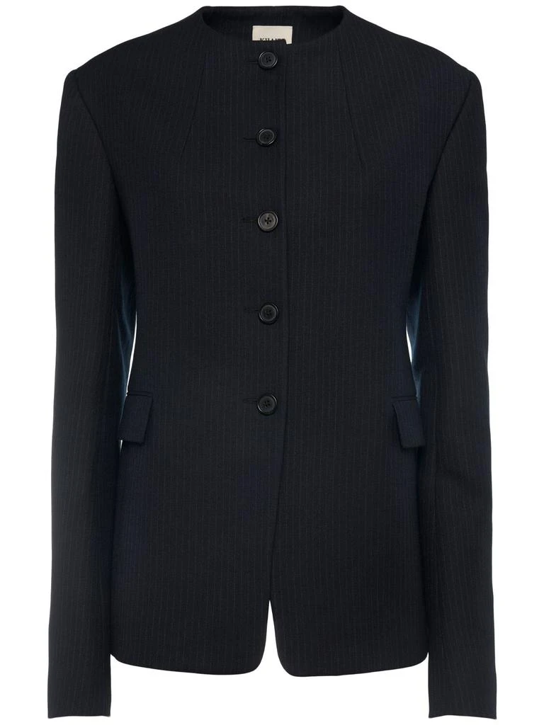 Khaite Jameson Virgin Wool Blend Jacket 1