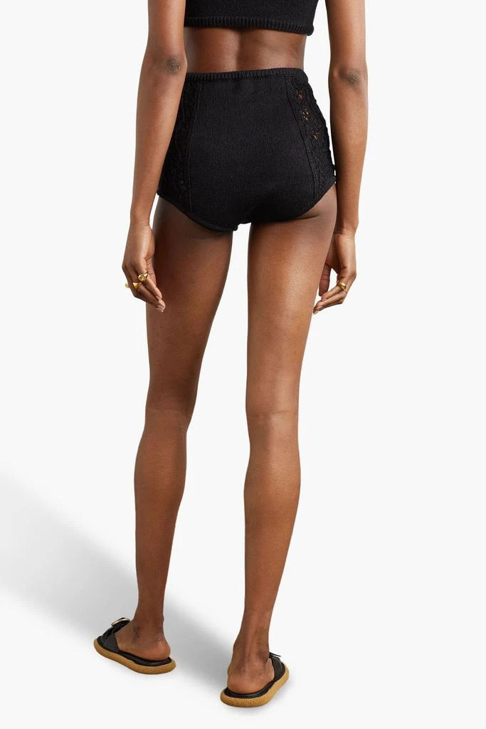 Le Kasha Ubari crocheted linen shorts 3